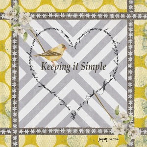 Keeping it Simple