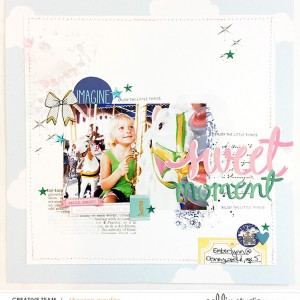 Sahlin Studio Creative Team Theresa Moxley | Hybrid Layout ft. Fantasy Artsy & Pins!!!