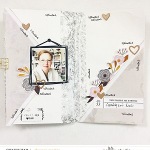 Sahlin Studio Creative Team Theresa Moxle | Hybrid Traveler's Notebook Layout