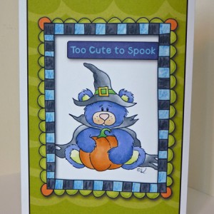 Too Cute To Spook - card
