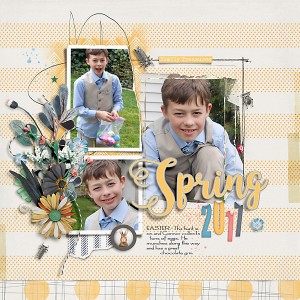 2017 Spring-Easter Connor On The Egg Hunt
