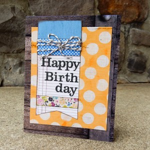 Happy Birthday Tag Card