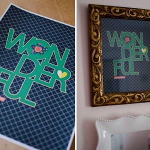 Wonderful Cut Out Print
