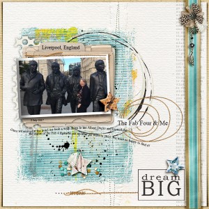 The Fab Four & Me (Dawn Inskip's Mar18 template Chall)