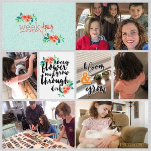 Project Life 2018 Week 4 Left