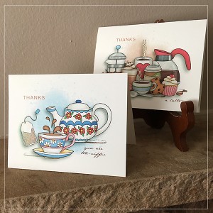 Cards Tea-riffic & Thank A Latte