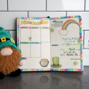 St Patrick's Day Bujo