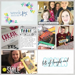Project Life 2018 Week 6 (left side)