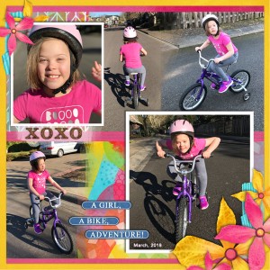 A girl, a bike, adventure