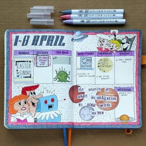April 2018 Bujo Wkly Spread