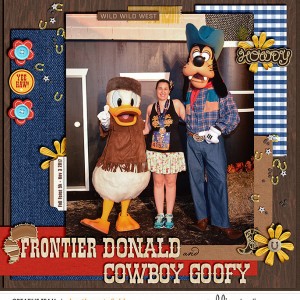 Frontier Donald and Cowboy Goofy
