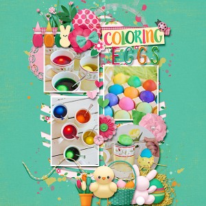 Coloring eggs