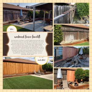 Before & After: Fence project - April Photography Challenge