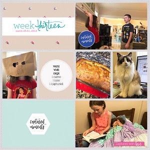 Project Life 2018 Week 13 (left)