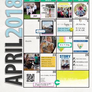 April Planner Review Page {left}