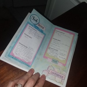 Prayer journal inside