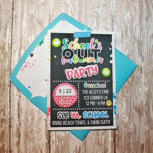 Summer Party Invite With Matching Envie