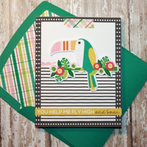 Soar card with matching envie