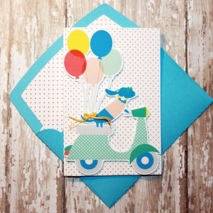 Happy Birthday Card with matching envie