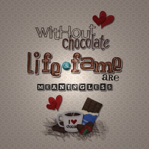 without chocolate...
