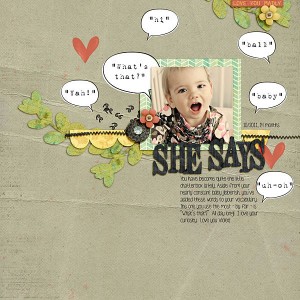 she says