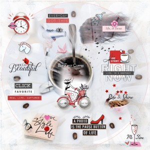 Random Challenge-June-Scrap In,On Or Around A Large Circle-Circle Of Life