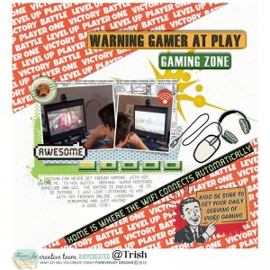 Gamer at play