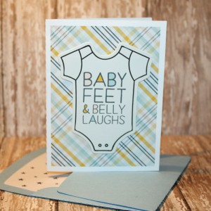 Baby Card with matching envie
