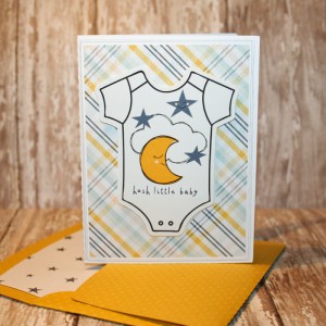 Baby Card  with matching envie
