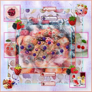 Kristin Aagard-June Layout Challenge-Subject Matter:Food-Berry-Licious