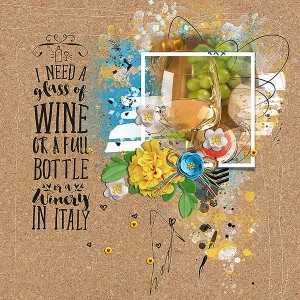 a glass of wine