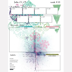 Weekly Overview Planner Page
