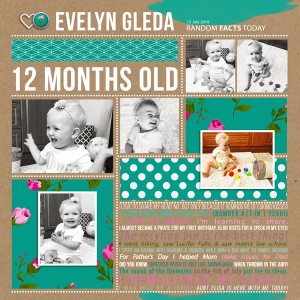 Evelyn 12 Months