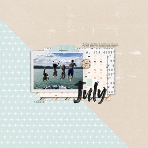 July at the lake