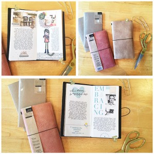 Christmas in July - Traveler Notebook a Day Challenge - printed TN books