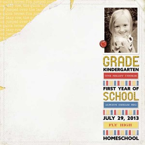 First Day of School- July 2013