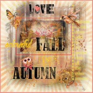 Style Challenge-Mixed Media-August-Autumn Dawn