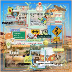 Art Journaling-Monthly Muse-August-Signs Of Smiles & Laughter-Week #4-Don't Look Back