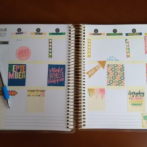 September Planner layout