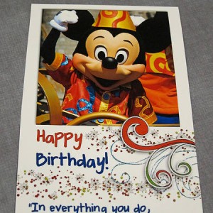 Mickey Birthday Bookmark