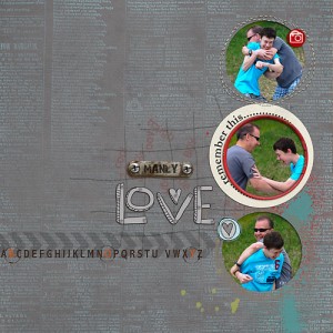 Manly Love-scraplift challenge