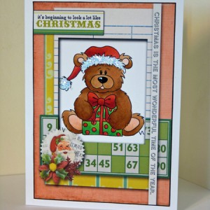 Bear Christmas card