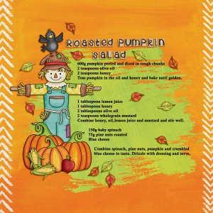 Roasted pumpkin salad