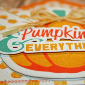 Pumpkin Spice Card With Matching Envie - Details