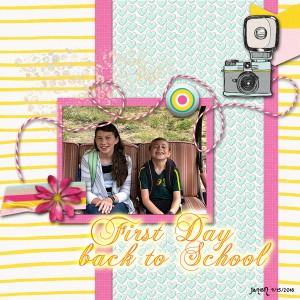 First Day back to School - Sept Challenge