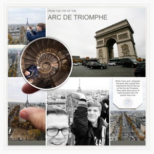 From the top of the Arc de Triomphe