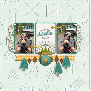 Camping September 2018 Scraplift challenge