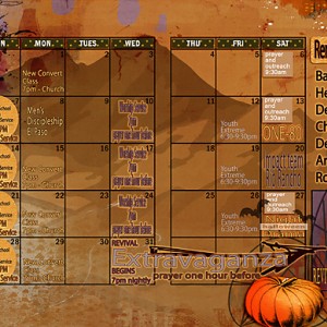 October Church Calendar