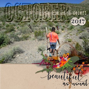 October in the desert