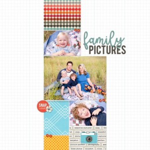 Family Pictures (Sahlin Studio october template & flashback kit challenge)